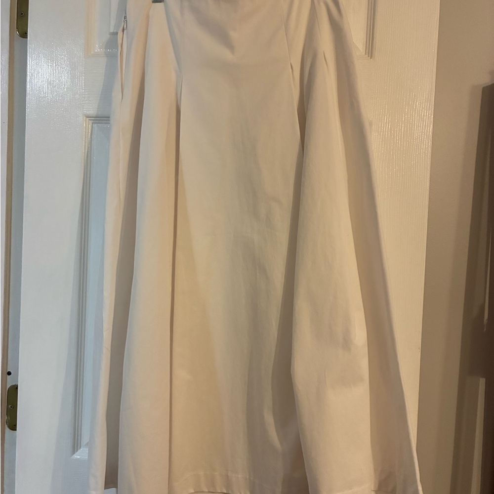 Zara Cream A-Line Skirt